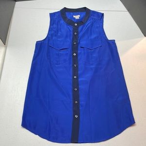 J. Crew Sleeveless Button Up Shirt - size 4